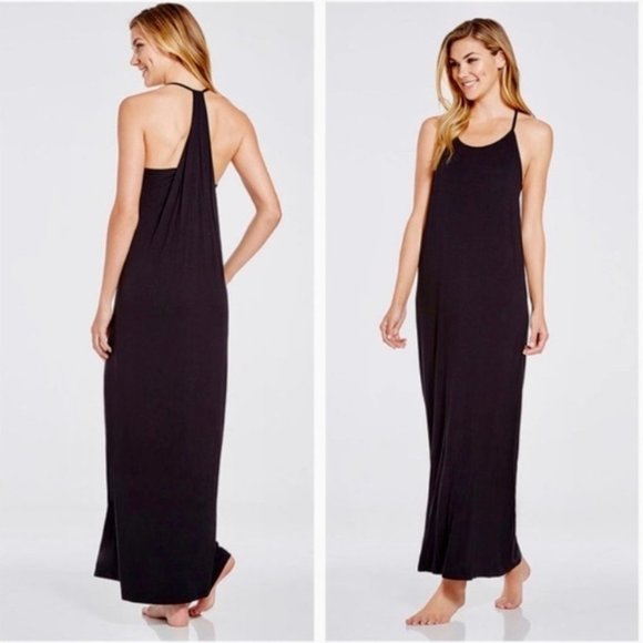 Fabletics Dresses & Skirts - Fabletics Black Sleeveless Maxi Dress Size XS